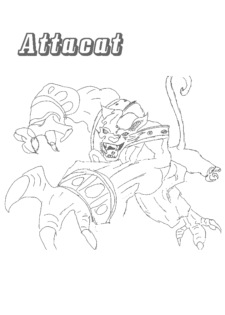 coloriage chaotic attacat